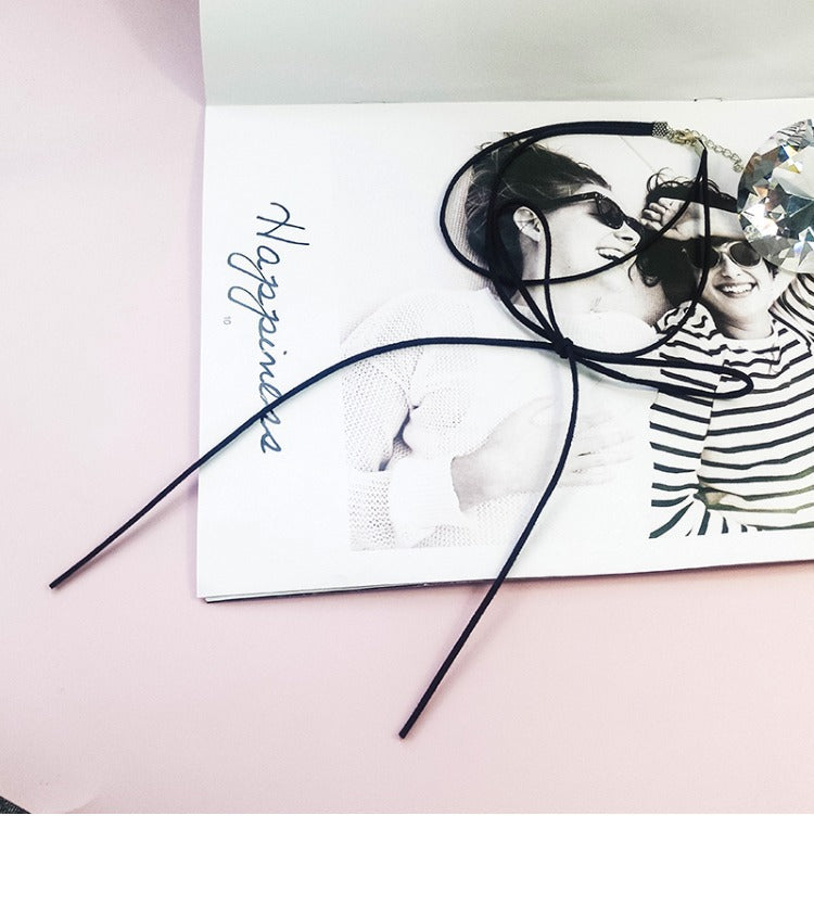 Gothic Bow-knot Wrap Choker Necklace