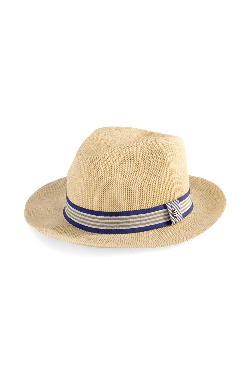 1st Street Men's Classic Poly Knit Fedora | Natural