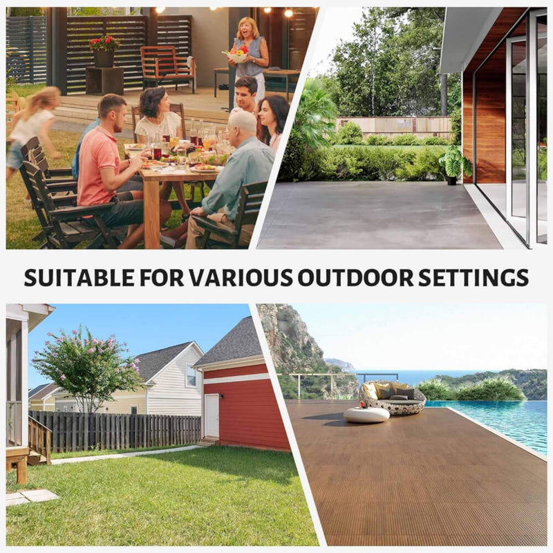 [10X12FT] Alora Heavy-Duty Premium Outdoor All-Season Wooden Cedar Hardtop Gazebo With Metal Roof & Back Curtains (SAK57184)