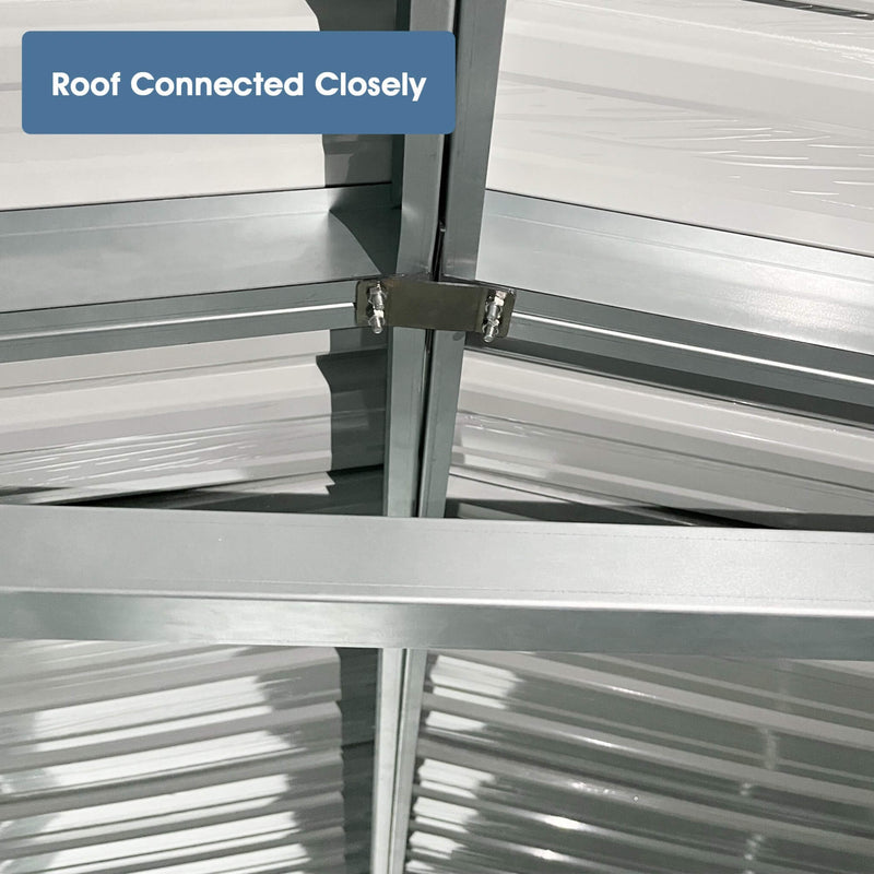 [10X20FT] Alora Heavy-Duty Multipurpose Outdoor All-Weather Utility Garage Storage Shed With Air Vents (SAK74834)