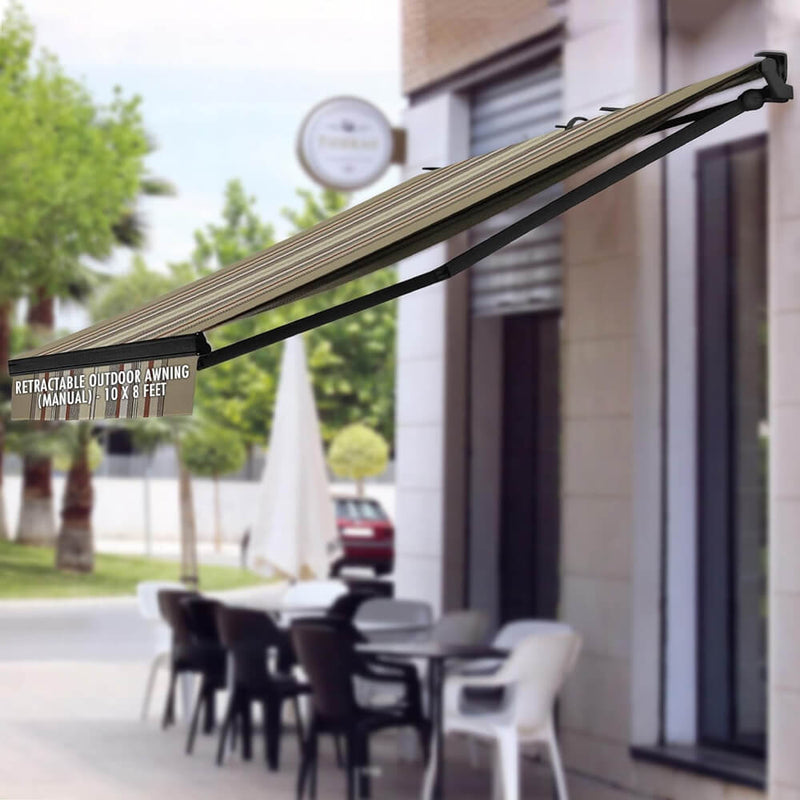Multiple Awnings Brasilia Athena Manual Retractable Sun Shade Awning (SAK35164)