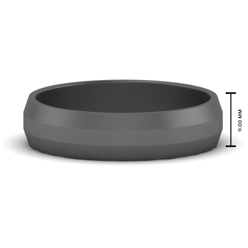 Wedding Band Beveled Edge Matte
