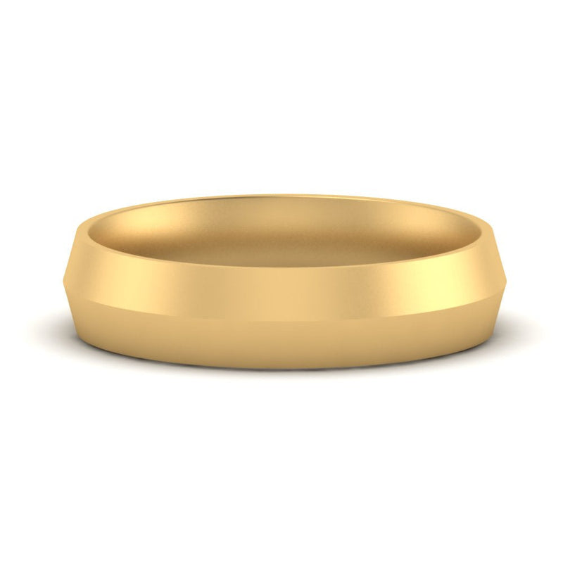 4 mm Comfort Fit Knife Edge Mens Band