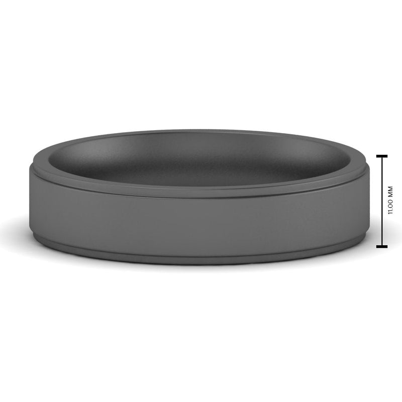 4 mm Steps Edge Comfort Fit Mens Band