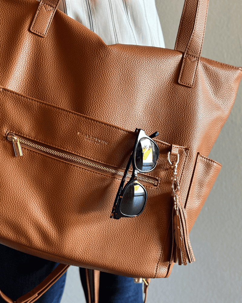 The Lillian Diaper Bag - Cognac