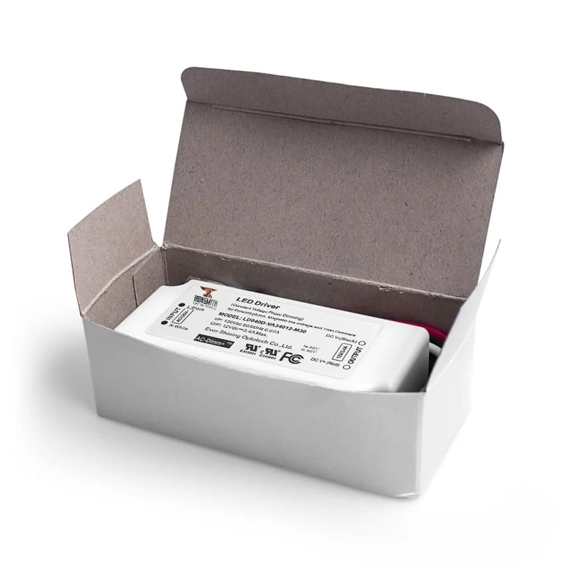 110-277V AC - 24V DC | 12W Constant Voltage LED Driver with Dimming