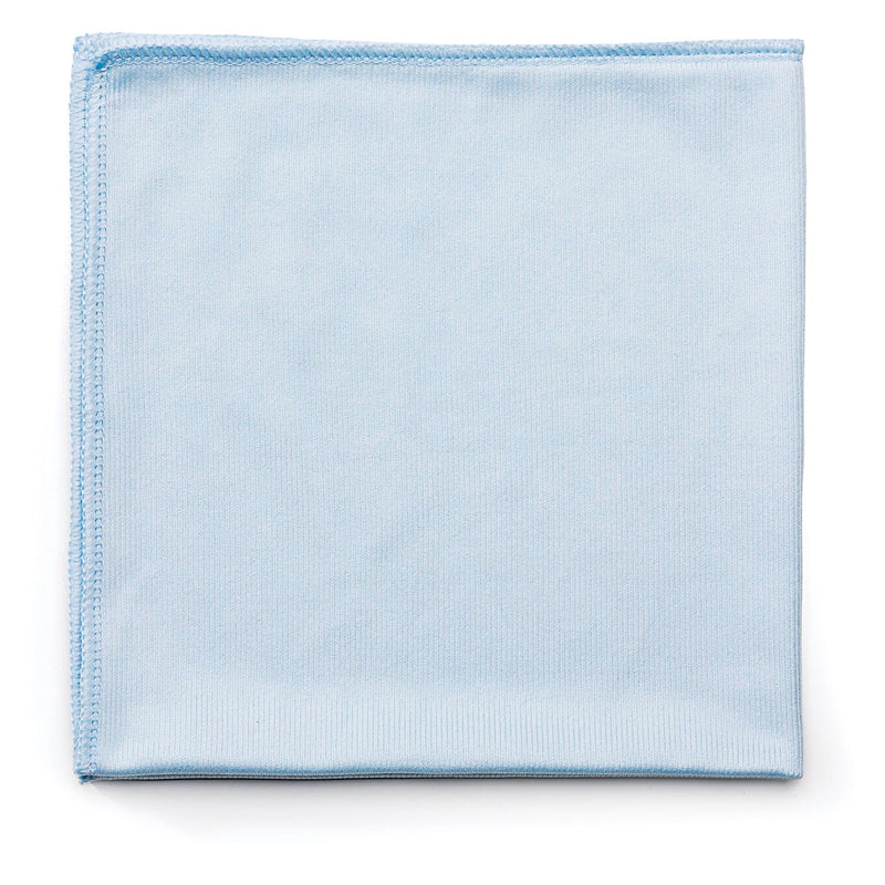 Rubbermaid Executive Series Hygen Cleaning Cloths, Glass Microfiber, 16 x 16, Blue, 12/Carton