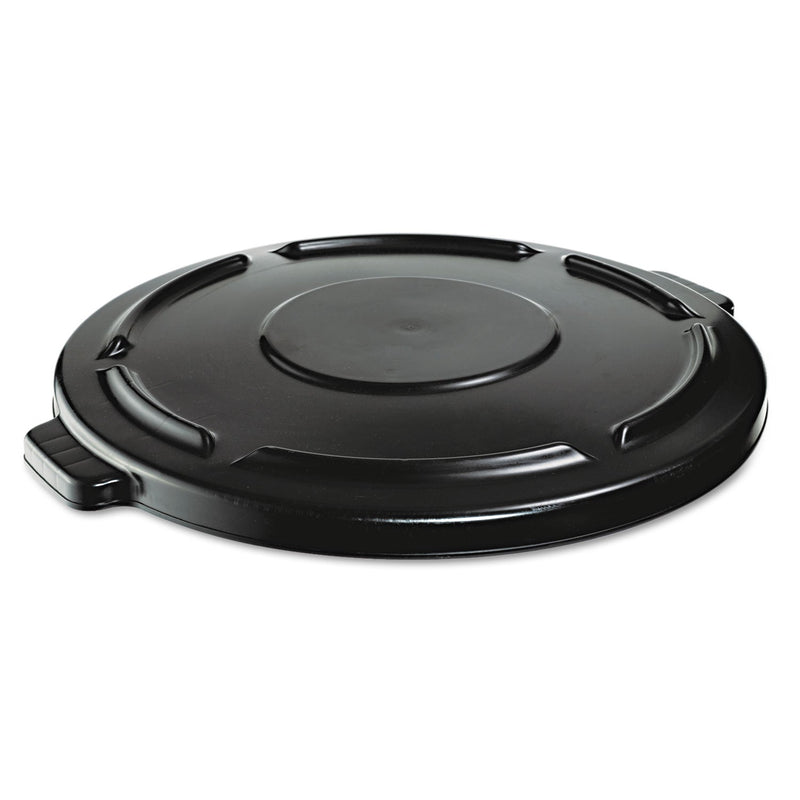 Rubbermaid Vented Round BRUTE Lid, 24.5" dia x 1.5h, Black