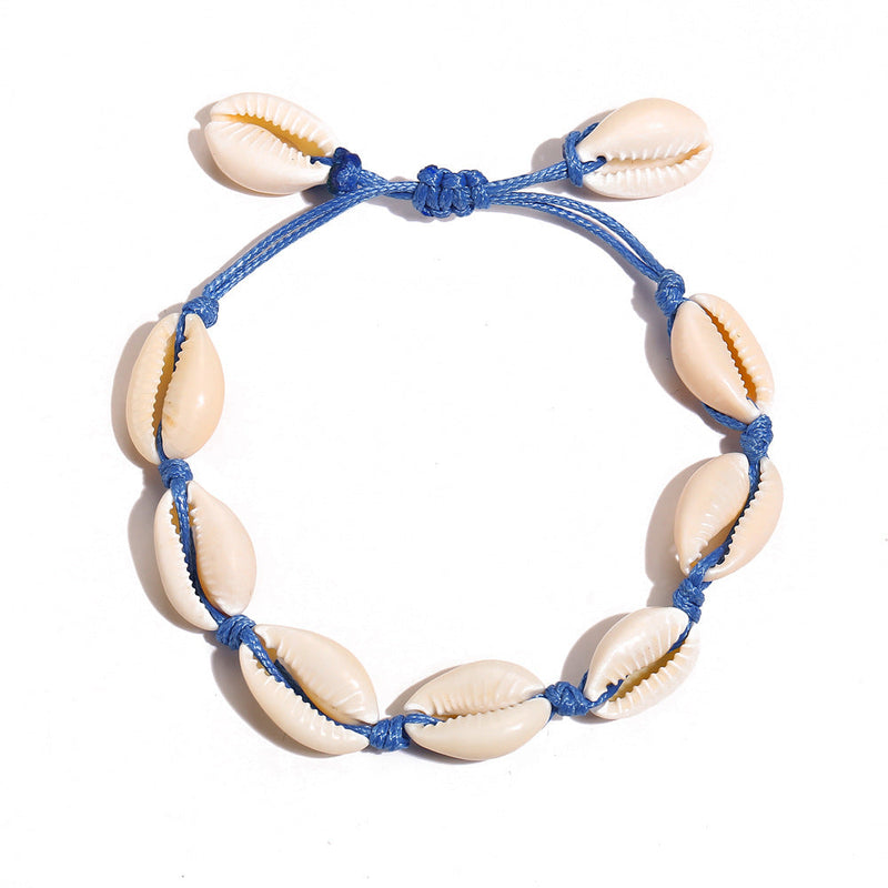 Sea Ocean Cowrie Shell Strings Braided Bracelet