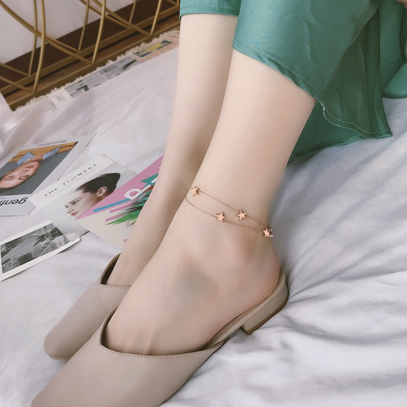 Star Pendant Anklet Jewelry