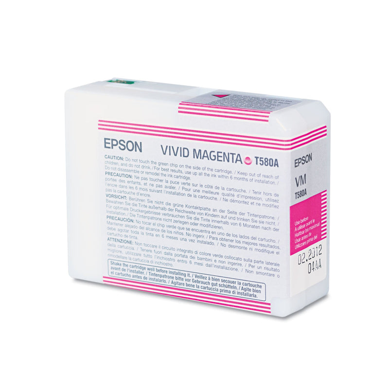 Epson T580A00 UltraChrome K3 Ink, Vivid Magenta