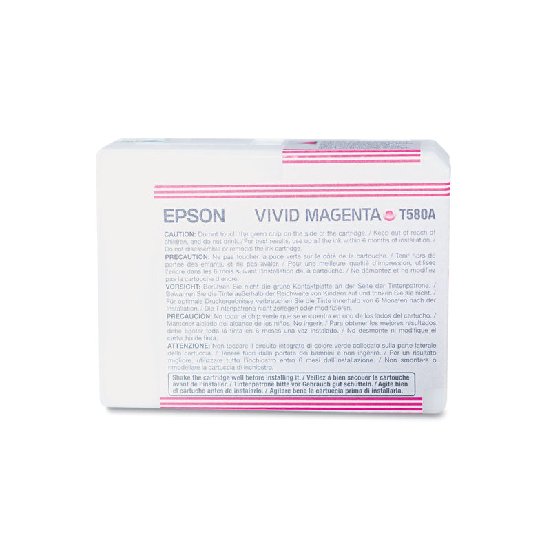 Epson T580A00 UltraChrome K3 Ink, Vivid Magenta