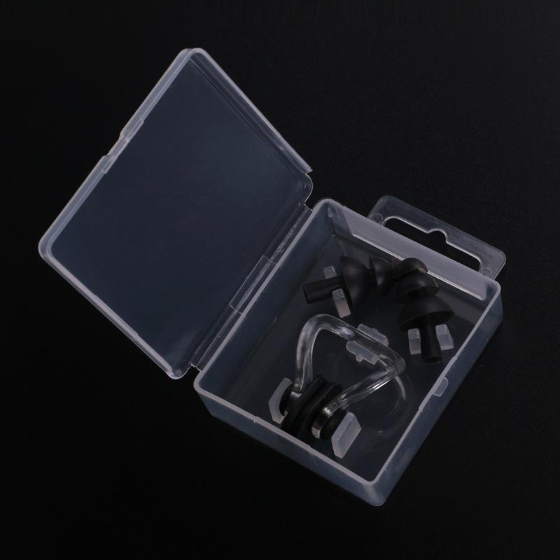 Waterproof Silicone Earplugs and Nose Clip Set