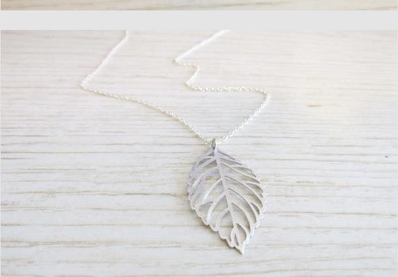Two Leaves Leaf Necklaces
