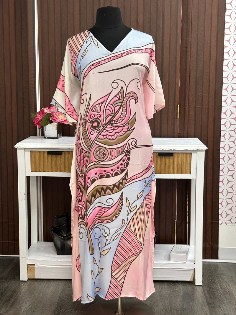 Printed kaftan dress : nighty