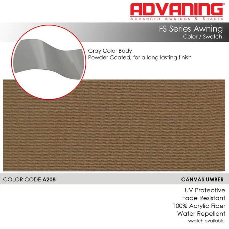 Advaning FS Series Freestanding Dual-Deploying Manual Retractable Awning [FS1110/1410] (SAK62975)