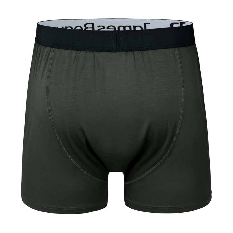 3-Pack Men's Black 95% Bamboo Boxer Shorts