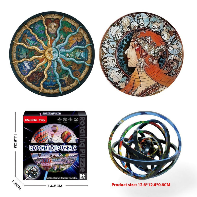Rotating Puzzle Decompression 3D Educational Toys