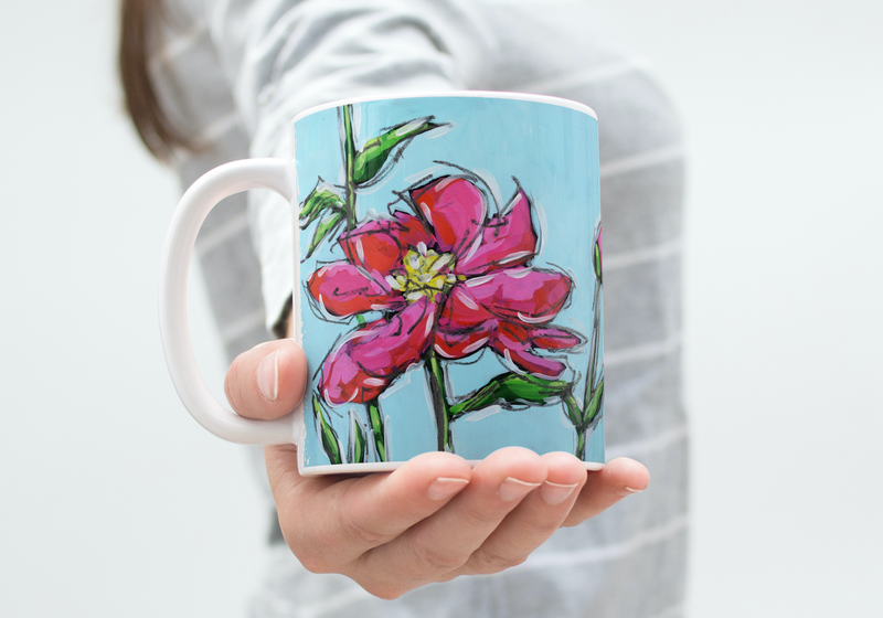 Drinkware- Pink Peony