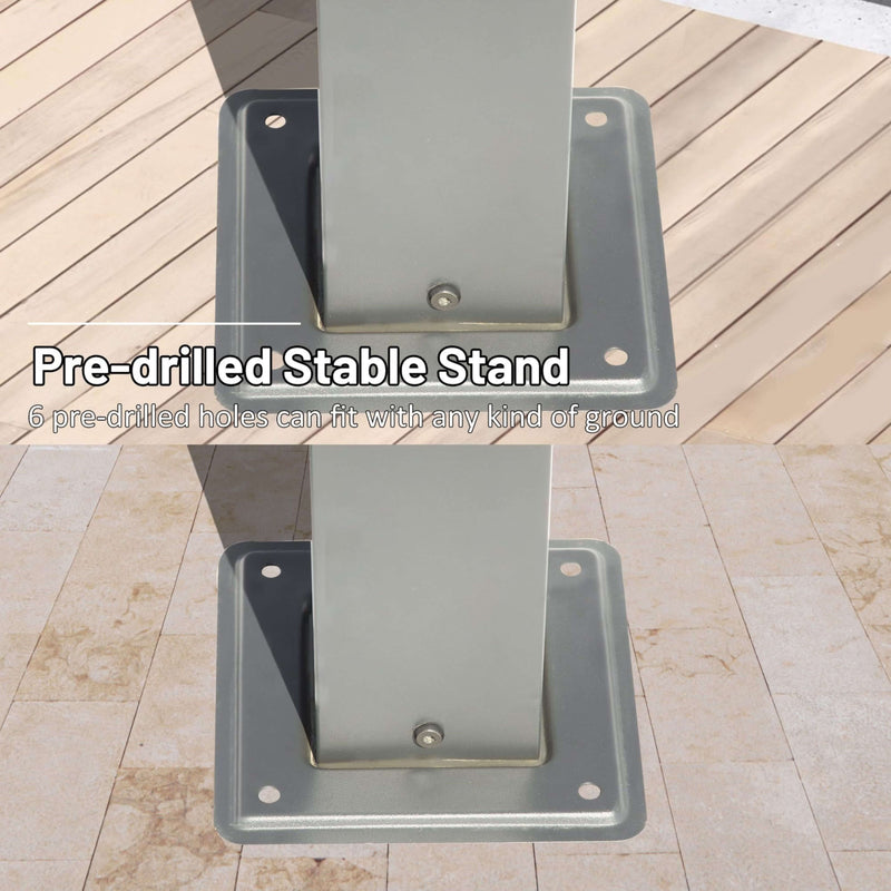 [11X16FT] Alora Heavy-Duty Outdoor Retractable Aluminum Pergola With Weather-Resistant Canopy (SAK91853)