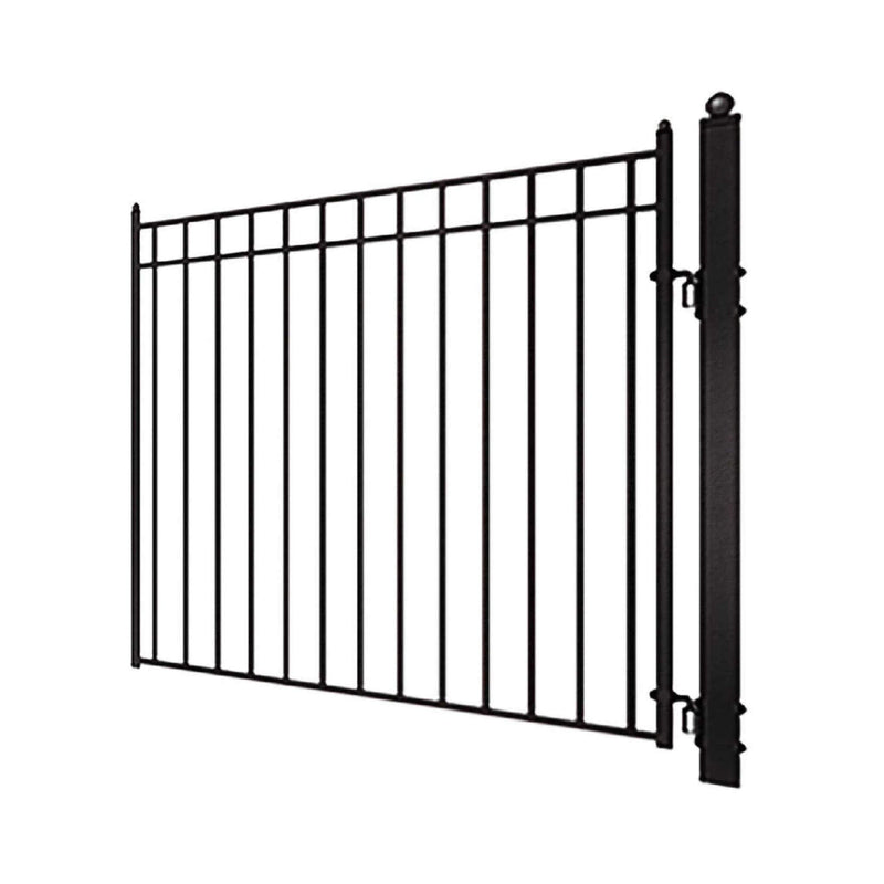 [12-18FT] Heavy-Duty Madrid-Style Premium Steel Dual-Swing Driveway Gate (SAK38546)