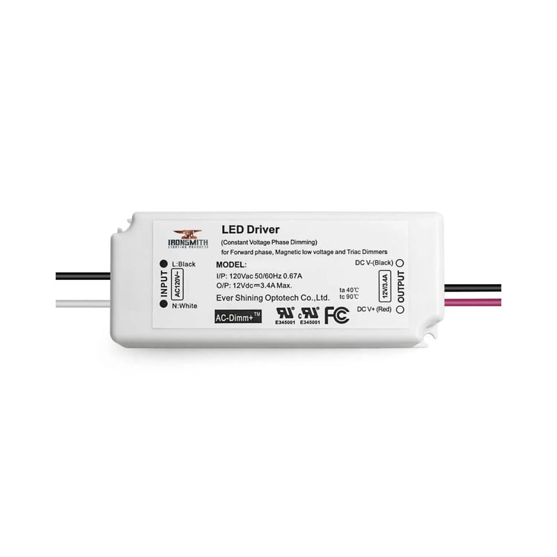 120V AC - 27V to 42V DC | 21W Flicker Free LED Driver and Dimmer
