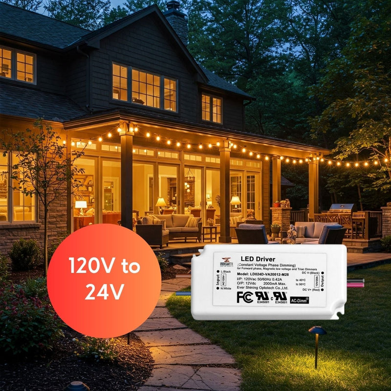 120V -24V 24W | LED Light Driver with Triac Dimming