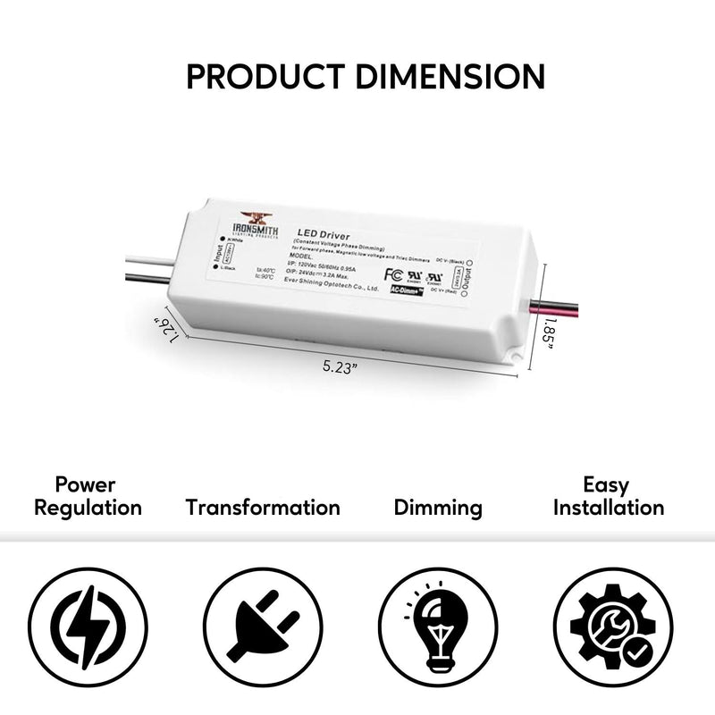 120V -24V 75W | LED Driver with Triac Dimmer