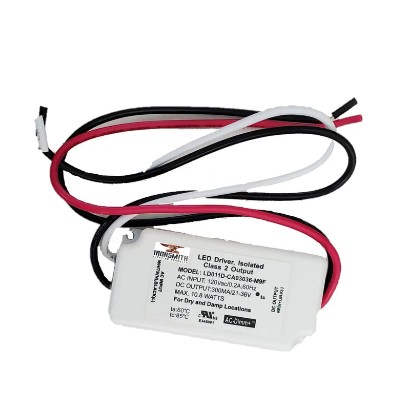 120V AC - 21V to 36V DC | 10.8W Triac Dimming LED Driver Constant Current