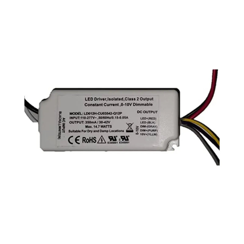 120V AC - 27V to 42V DC | 11.8W Constant Current LED Driver and Triac Dimmer
