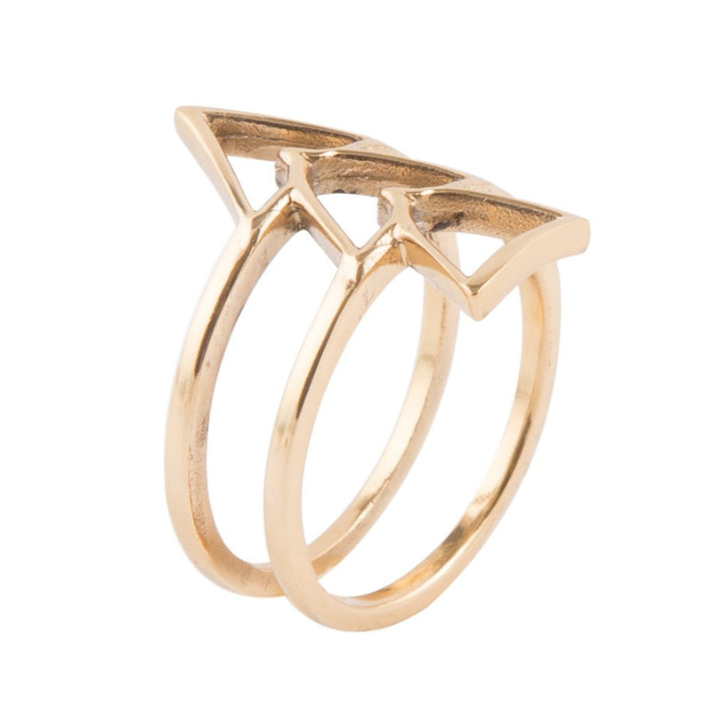 1, 2, 3 Go Golden Bronze Ring