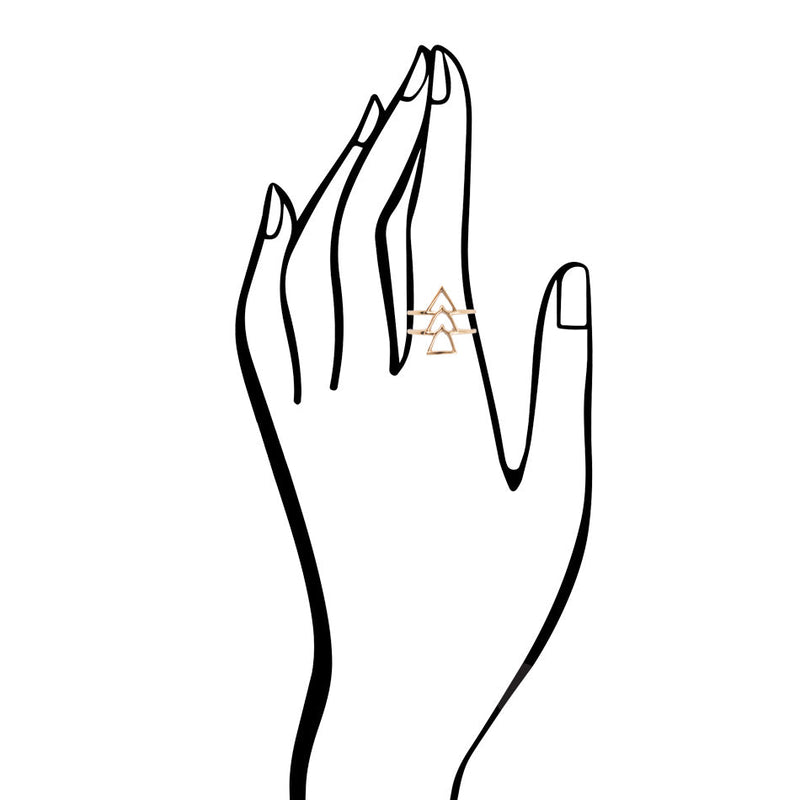 1, 2, 3 Go Golden Bronze Ring