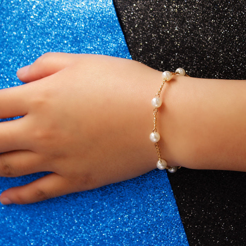 Pearl Beaded Chain Bracelet