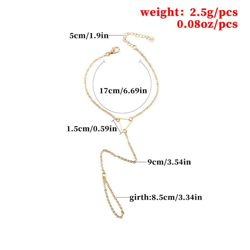 Hand Slave Chain Bracelet Link Finger Ring