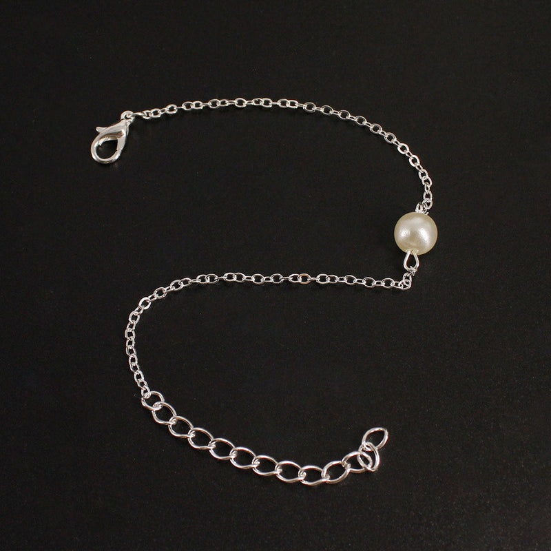 Simple Pearl Beads Anklet Jewelry
