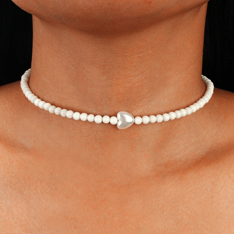 Simple Short Pearl Baroque Necklace Sweet