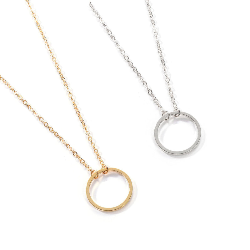 Circle Pendant Necklaces