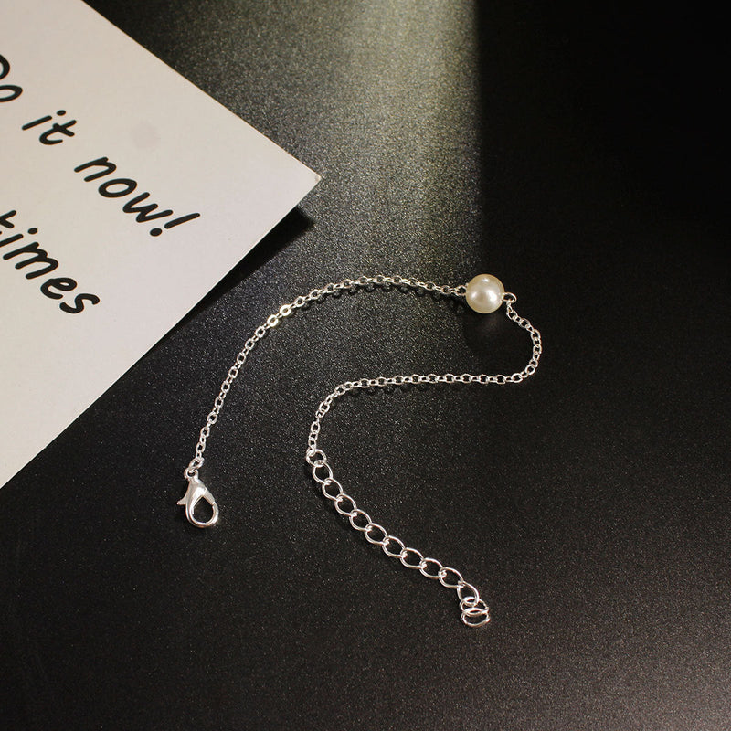 Simple Pearl Beads Anklet Jewelry