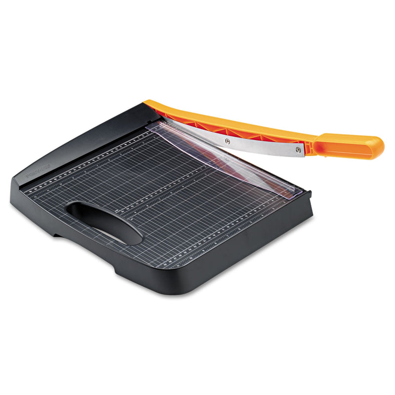 Fiskars Recycled Bypass Trimmer, 10 Sheets, 12" Cut Length, 21.3 x 12.3