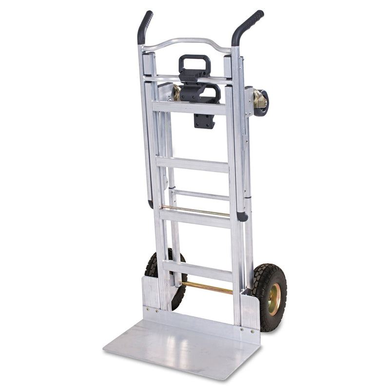 Cosco 3-in-1 Convertible Hand Truck, 800 lb to 1,000 lb Capacity, 21.06 x 21.85 x 48.03, Aluminum