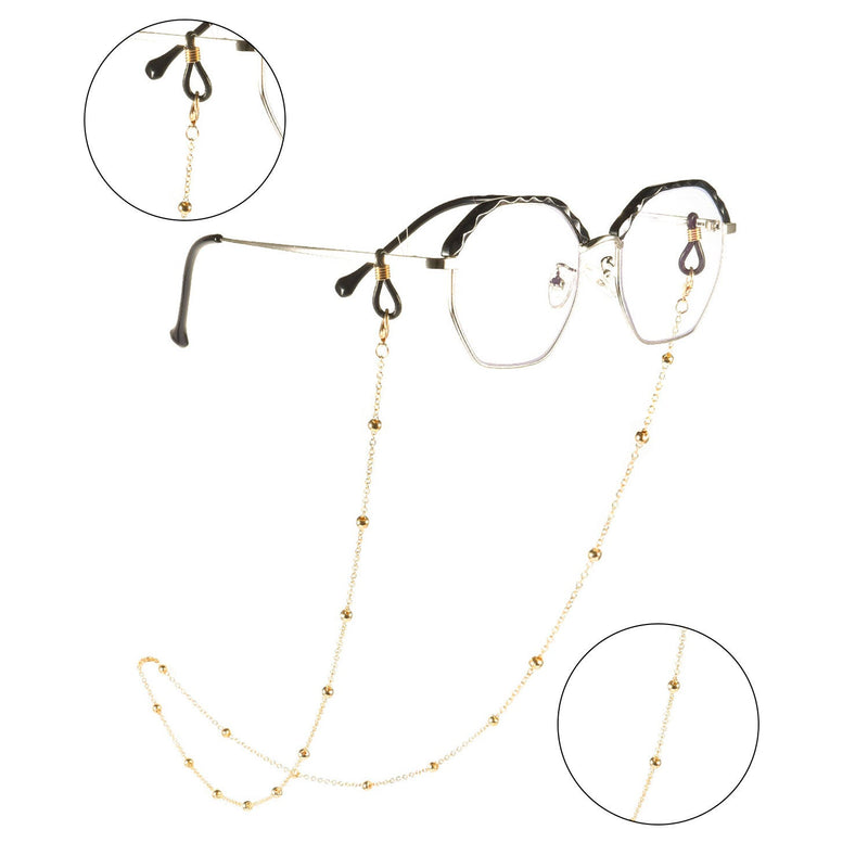 Woman Metal Masking Chains Sunglasses Elegant Glasses Accessories