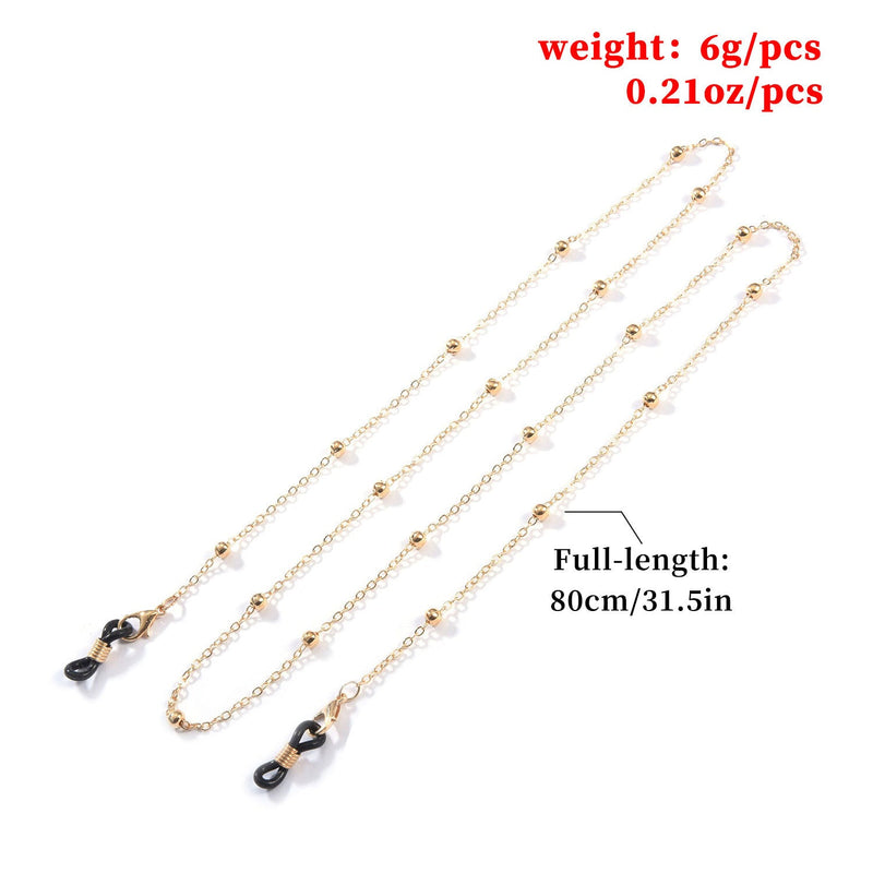 Woman Metal Masking Chains Sunglasses Elegant Glasses Accessories