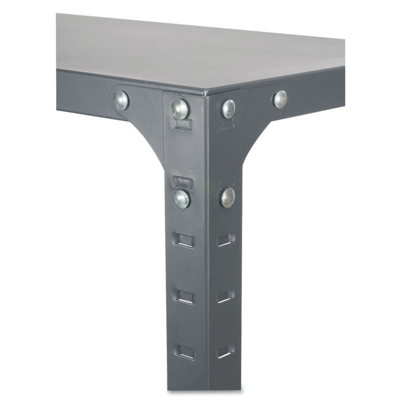 Safco Commercial Steel Shelving Unit, Six-Shelf, 36w x 24d x 75h, Dark Gray