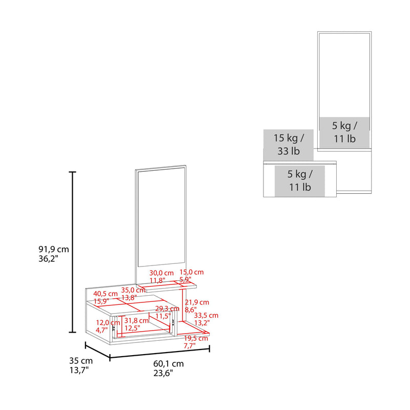 Lowell - Floating Hallway Cabinet