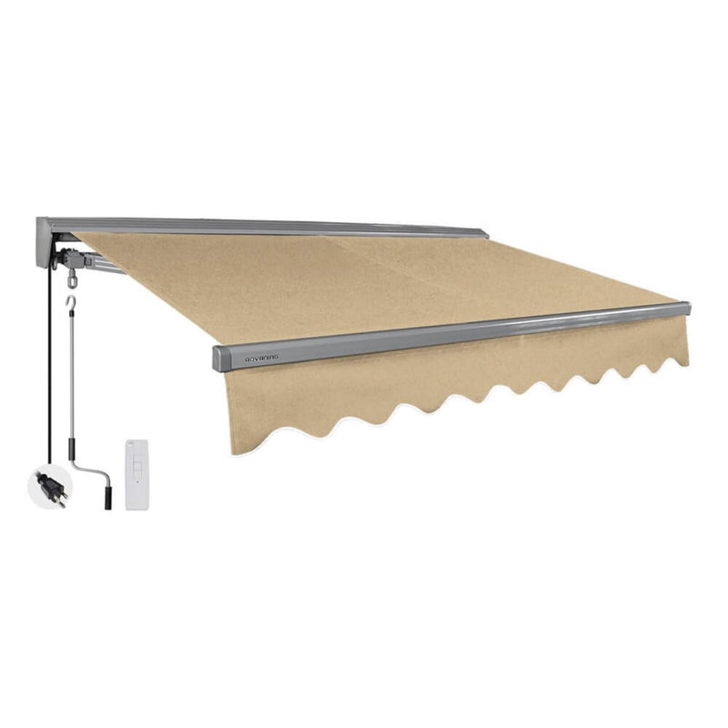 Advaning Classic Series Fully Assembled Retractable Sun Shade Canopy Awning (SAK92851)