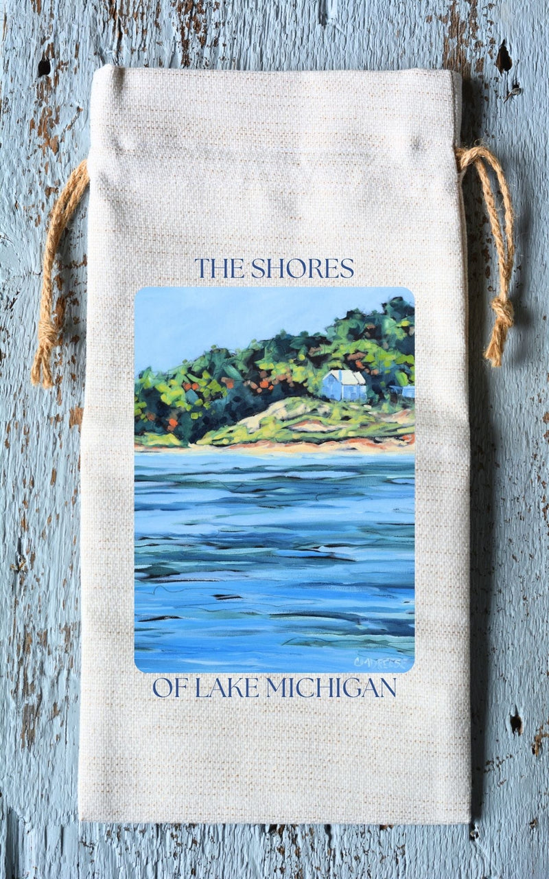 Wine Tote: The Shores of Lake Michigan