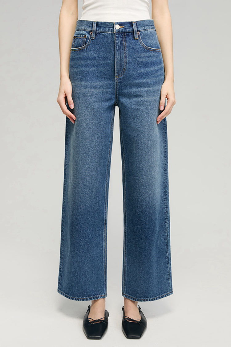 The Cityer Crop Wide Jeans HJ009