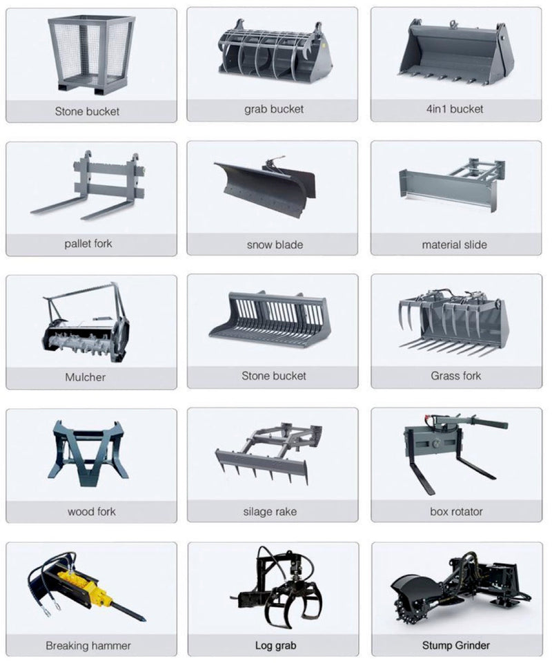72V 16.4kWh Lithium Electric Mini Track Loader Skid Steer