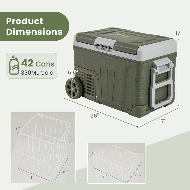 12 Volt Car Refrigerator Portable Car Fridge with Adjustable Range