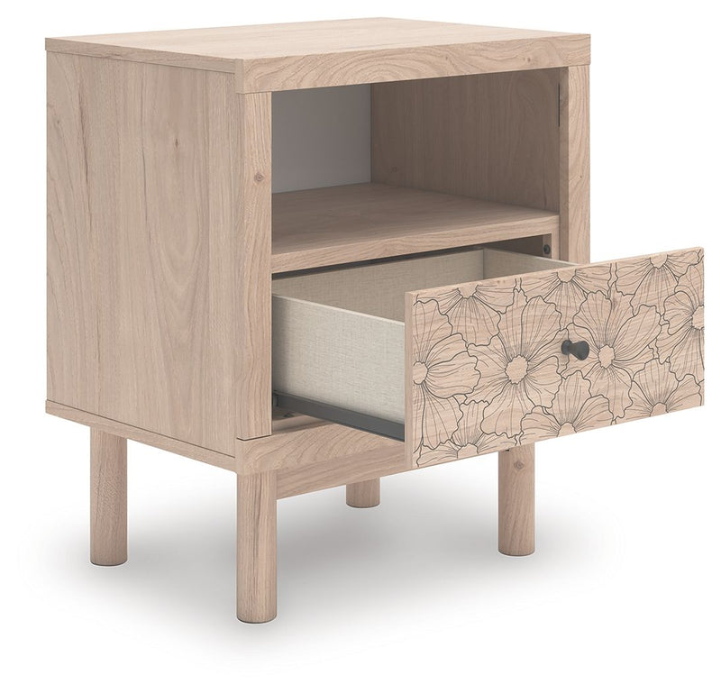 Arloster - One Drawer Night Stand - Tan